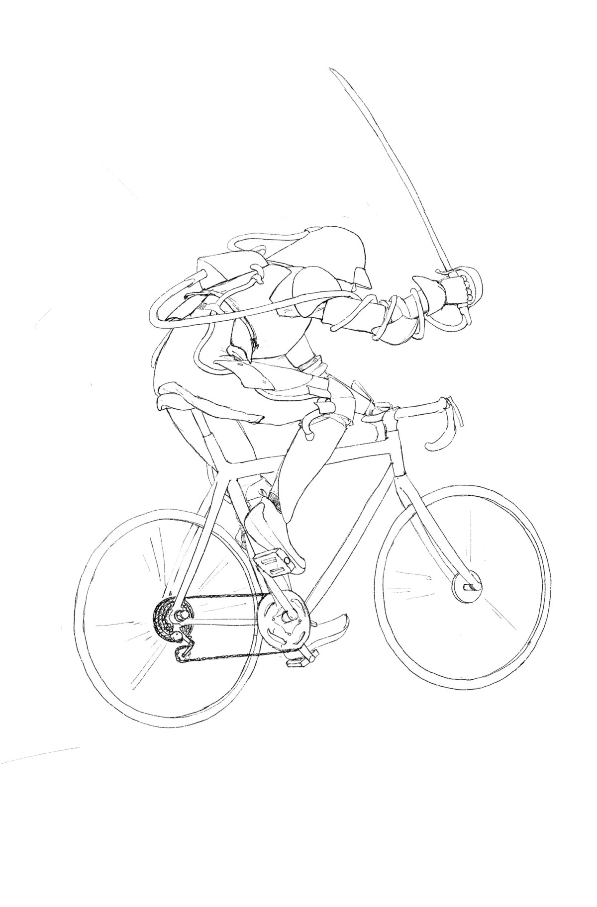 „Knightpunk“ – Buchillustration