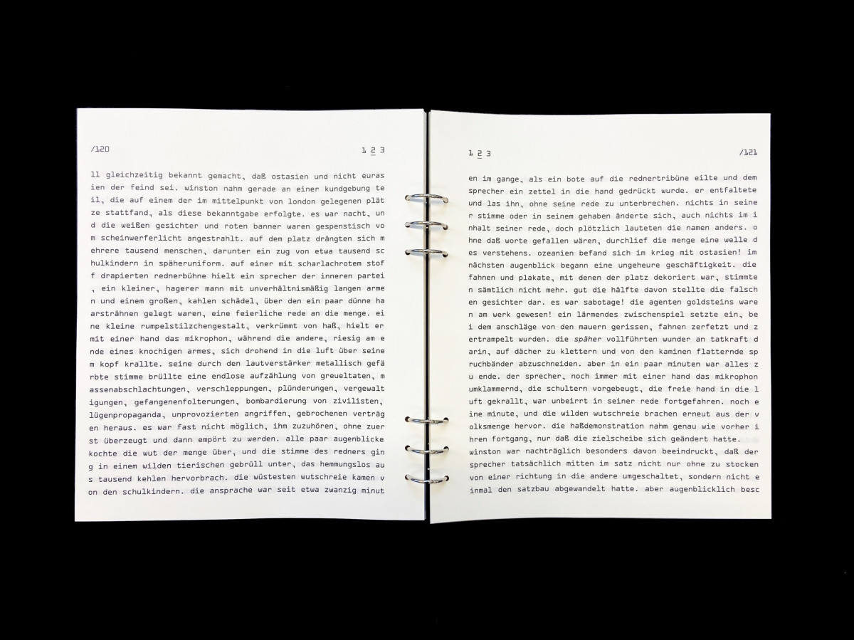 ›1984‹ – Experimentelle Buchgestaltung