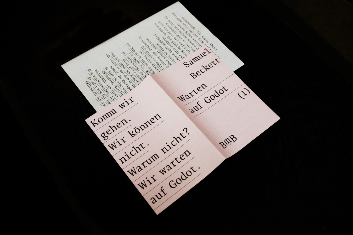 »Warten auf Godot« – eine experimentelle Buchgestaltung