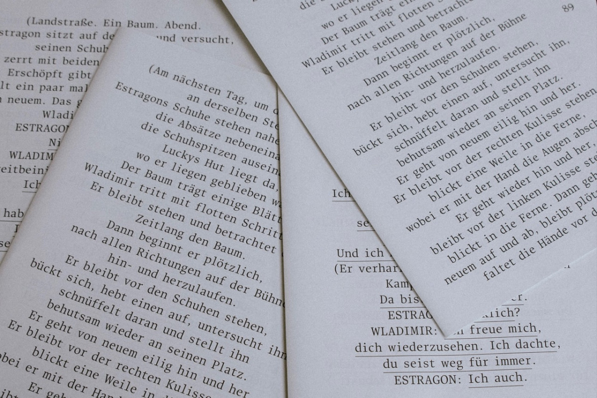 »Warten auf Godot« – eine experimentelle Buchgestaltung